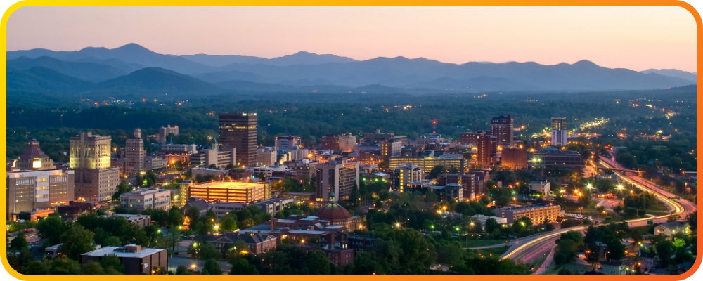 An image of Asheville, NC