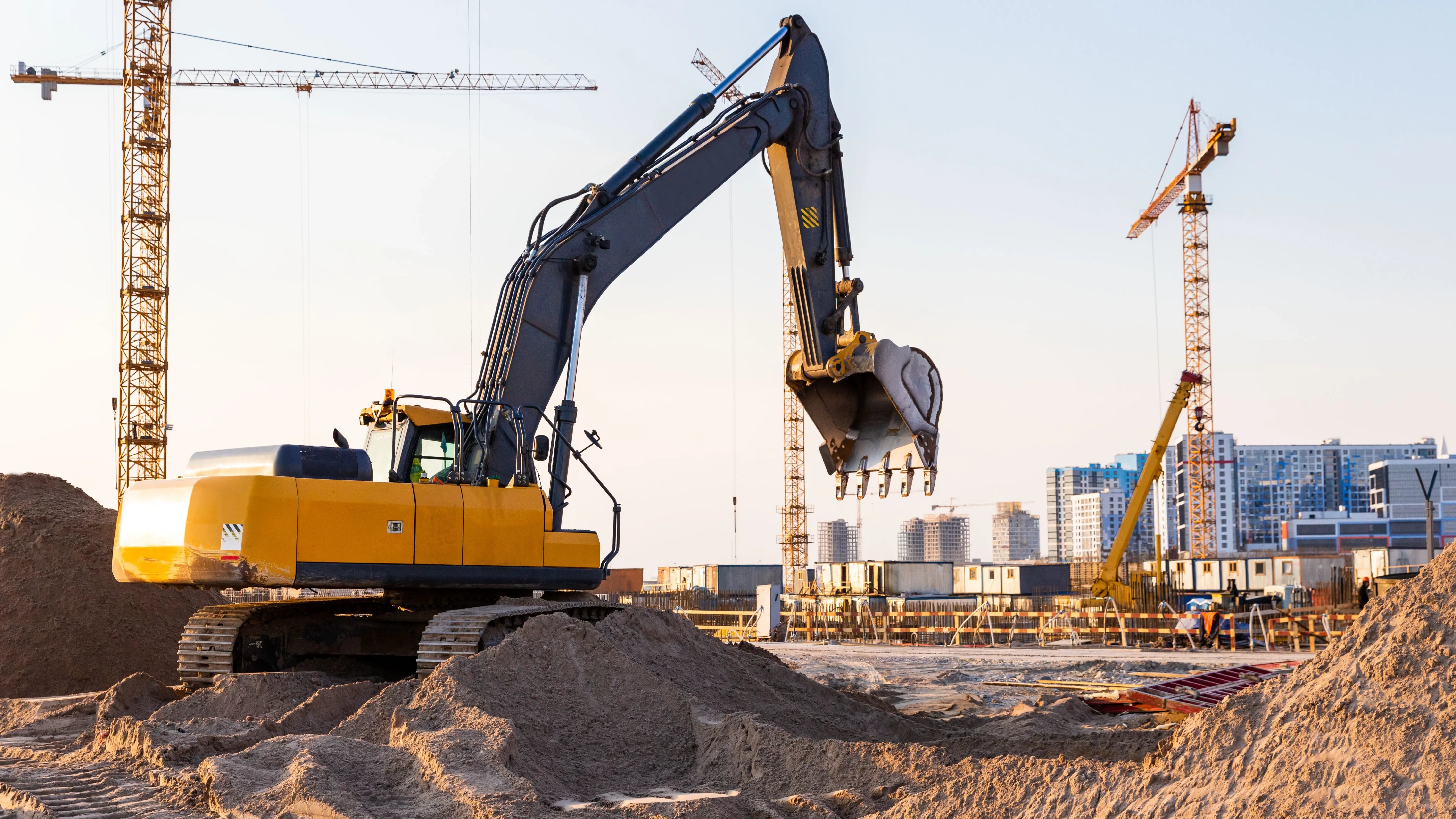A photo of construction work at a site
